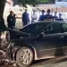 Toyota Camry dengan nomor BH 1842 kecelakaan tunggal di Jalan Soekarno Hatta, depan RS Siloam, Kota Jambi, Kamis (2/2) malam tadi/ (Foto: Tangkapan layar youtube