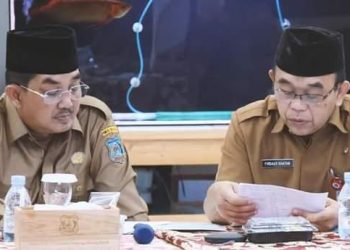 Bupati Tanjab Barat, Anwar Sadat ikuti Rapat Koordinasi Nasional (Rakornas) dalam rangka Pengendalian Inflasi Daerah tahun 2023. Foto: Fir