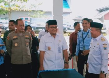 Wawako Maulana di Aula Lapas Kelas II B Jambi Sengeti Muaro Jambi. Rabu (1/2). Foto: Meli/ Ampar