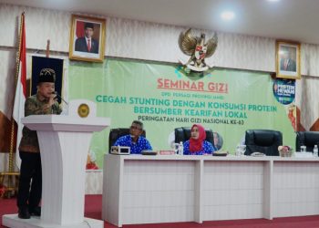 Gubernur Jambi, Al Haris hadiri Seminar Nasional Persatuan Ahli Gizi Indonesia, Sabtu (4/2). Foto: Humas Kominfo