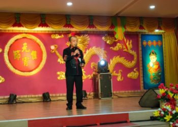 Gubernur Jambi, Al Haris saat hadiri Perayaan Cap Go Meh 2023, Minggu (5/2). Foto: Riky