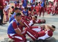Kegiatan Kesamaptaan Jasmani yang digelar Polres Muba per semester atau enam bulan sekali. Foto: Nuria/ Ampar