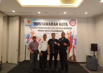 Aryuda Perdana Kusuma Terpilih Nahkodai PBVSI Kota Palembang. Foto: Nuria/ Ampar