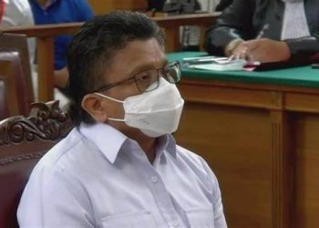 Ferdi sambo saat menjalani sidang di PN Jaksen/ (Foto: Dok. Pribadi)