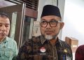 Sekda Provinsi Jambi, Sudirman saat ditemui di Kantor BPSDM Provinsi Jambi. Jumat (17/3). Foto: Meli/ Ampar