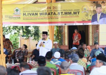 Anggota DPRD Provinsi Jambi Ivan Wirata reses di Desa Bakung, Kecamatan Maro Sebo. Foto: Afm