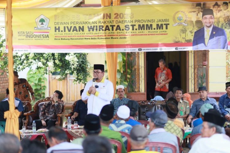 Anggota DPRD Provinsi Jambi Ivan Wirata reses di Desa Bakung, Kecamatan Maro Sebo. Foto: Afm