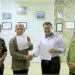 Kadis PUPR Provinsi Jambi M Fauzi (Kiri) Teken Kontrak Pembangunan Gedung Stadion Pijoan/ Foto:. dok.PUPR