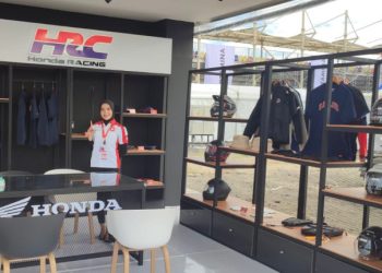 Booth AHM di Sirkuit Mandalika. Foto: Ajeng Honda