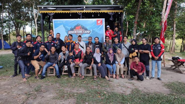 Ikatan Motor Honda Jambi Ramaikan Kawasan Wisata Danau Tangkas/ Foto: Sinsen