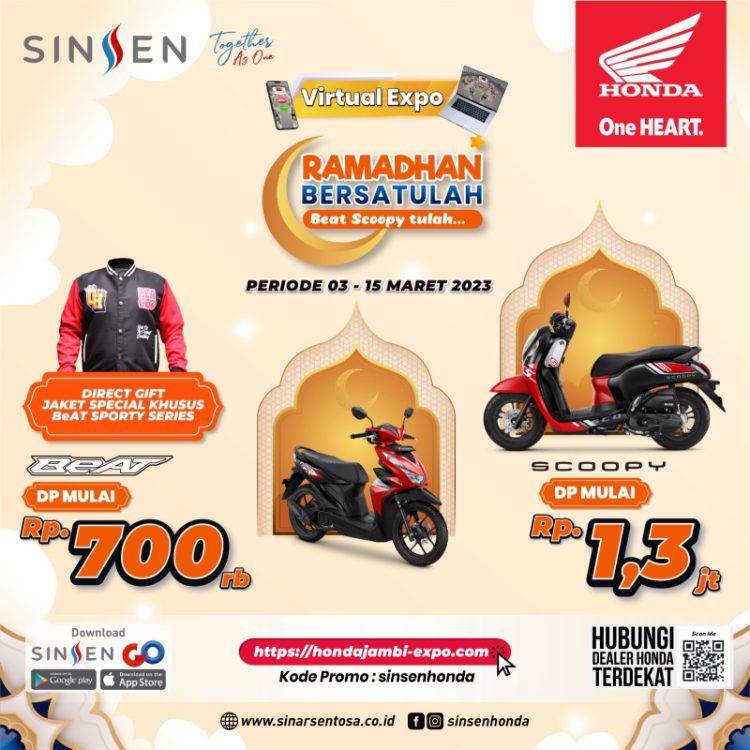 PT Sinar Sentosa Primatama (Sinsen) gelar Honda Virtual Expo. Foto: Ajeng Honda