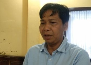 Ketua DPRD Tanjab Timur, Mahruf SE saat diwawancarai awak media, Selasa (24/01/2023) (Dok. Firdaus)