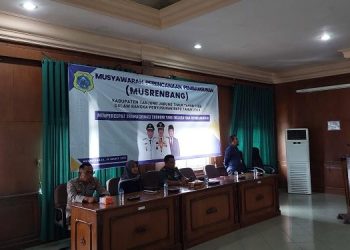 Pelaksanaan Musrembang Penyusunan RKPD Tahun 2023 di Aula Kantor Bupati Tanjab Timur, Rabu (15/03/2023). (Dok. Firdaus)