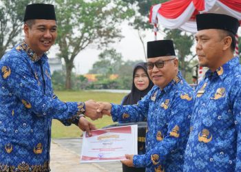 Pemkab Merangin Terima Tiga Penghargaan Pelayanan Publik dari Kementerian PANRB dan OMBUDSMAN/ Foto; Dok. Kominfo