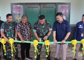 PetroChina Serahkan Bantuan Bangunan Gedung Kantor Koramil 0419-05/Geragai/ FOTO: Dok. pribadi