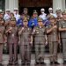 Pj Bupati Muaro Jambi Mengikuti Upacara HUT Satpol PP dan Damkar Tingkat Provinsi Jambi di lapangan kantor gubernur provinsi jambi. Senin (13/3/2023). (Dok.Kominfo)