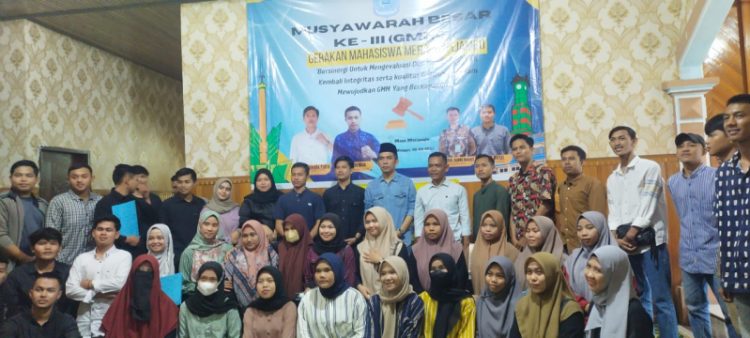 Musyawarah Besar (Mubes) ke-III Gerakan Mahasiswa Merangin (GMM) Jambi. Foto: Meli