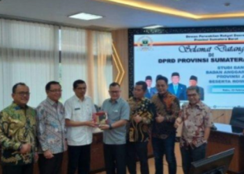 Banggar DPRD Provinsi Jambi stuba ke DPRD Sumbar, Rabu (22/2). Foto: Humas DPRD
