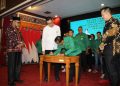 Ketua DPD KAMSRI Provinsi Jambi 2023-2026 M Arief Praramadhani, di Audiotorium Rumah Dinas Gubernur Jambi, Selasa (28/02/2022) malam
/ Foto: Bahara