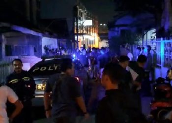 Polisi Grebeg Tempat Transaksi Narkoba. Foto: Meli/ Ampar