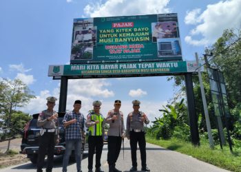 Kapolres Muba Cek Jalur Lintas Tengah Perbatasan Musi Banyuasin - Musi Rawas/ Foto: Nuaria/Ampar