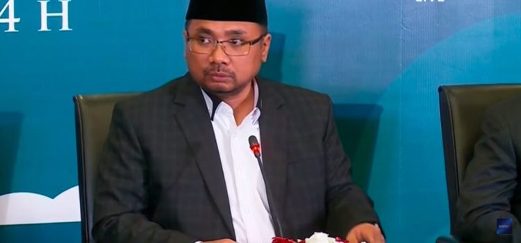 Menteri Agama Yaqut Cholil Qoumas. Foto: Tangkapan Layar