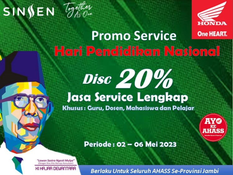 Promo Hardiknas 2023 untuk tenaga pendidik dan pelajar. Foto: Humas Honda