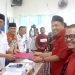 DPC Partai PDIP Sarolangun menjadi partai pertama yang mendaftarkan Bakal Calon Legislatif (Bacaleg) ke KPU Sarolangun, Kamis (11/5). Foto: Ampar