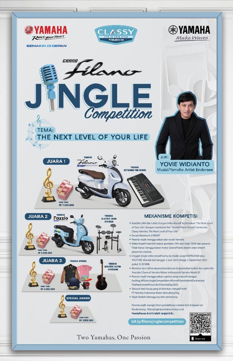 amaha Motor dan Yamaha Musik Buka Grand Filano Jingle Competition di Event Java Jazz 2023/ Foto: dok.Yamaha