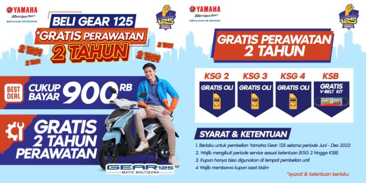 Promo pembelian Yamaha Gear 125. Foto: Didit