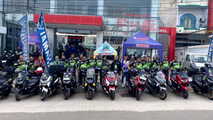 20 Riders Bertolak ke Tanah Suci Mengedarai Yamaha Maxi/ Foto: Humas Yamaha Jambi