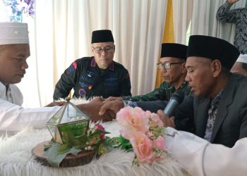 Dansat Brimob Polda Jambi Jadi Saksi Akad Nikah Syarifuddin Nasution Jurnalis VIVA/ Foto: ucokk