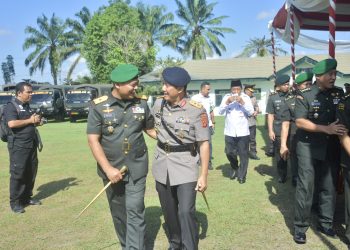 Kapolda Jambi Hadiri Upacra Serah Terima Jabatan Danyon Raider 142/KJ/ Foto: Humas Polda Jambi