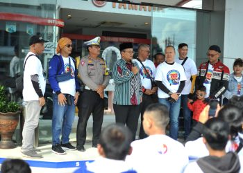 Wakil Walikota Jambi, Maulana buka acara Yamaha Day Riding Experience. Foto: Didit