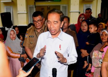 Presiden Joko Widodo saat berkunjung ke Puskesmas Srikuncoro. Foto: Rusman - Biro Pers Sekretariat Presiden