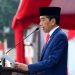 Presiden Joko Widodo di upacara peringatan Hari Bhakti Adhyaksa ke-63, di Lapangan Upacara Badan Pendidikan dan Pelatihan Kejaksaan Republik Indonesia, Jakarta, Sabtu (22/7). Foto: Muchlis Jr - Biro Pers Sekretariat Presiden