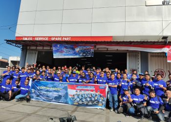 Ratusan Bikers Yamaha Nonton dan Dukung Langsung Perjuangan Pembalap Yamaha Racing Indonesia di ARRC Mandalika, di Nusa Tenggara Barat, 12-13 Agustus 2023. Foto: Didit Yamaha Jambi