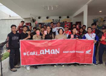 Puluhan bikers ikuti convoy merdeka yang diadakan oleh PT Sinsen. Foto: Ajeng