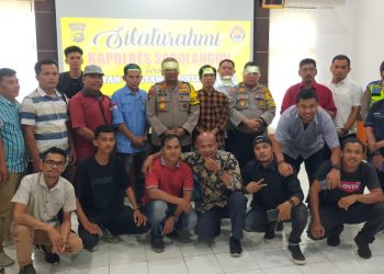 Foto Bersama Polres Bersama PD IWO Sarolangun usai Adakan Audensi/ Foto: Fdn/Ampar
