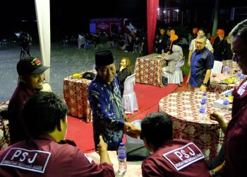 Wagub saat Pembukaan Grand Final 32 Liga Dangdut Community Tingkat Provinsi Jambi, bertempat di Pelataran Gedung Persani Kota Baru, Kota Jambi, (25/08/2023) malam./ Foto: Agus