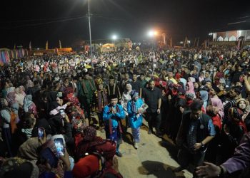 Al Haris Disambut Lautan Manusia di Festival Pangkalan Jambu 2023/ Foto: Agus