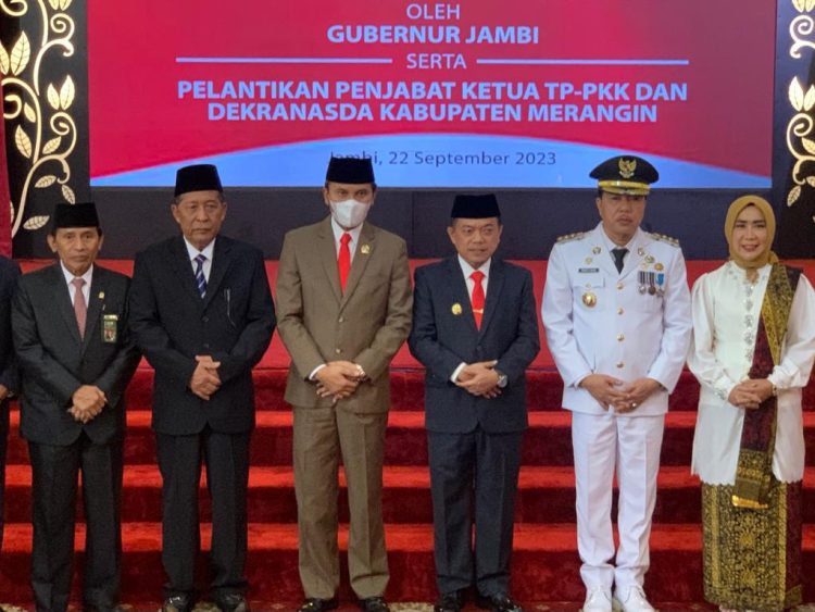 Ketua DPRD Jambi Beri Ucapan Selamat Pelantikan Pj Bupati Merangin/ (Foto: Hadian)