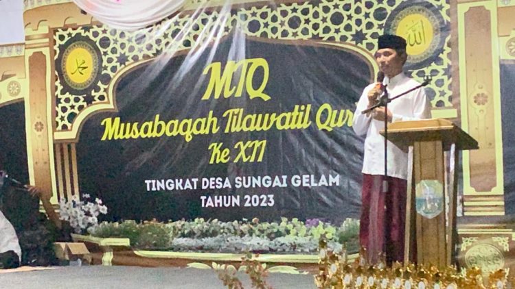 Ketua DPRD Jambi Hadiri Pembukaan MTQ di Desa Sungai Gelam/ Foto: Hadian