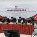 Tim seleksi (Timsel) Calon Anggota KPU empat Kabupaten/Kota di Jambi saat konferensi pers, di Aula Kantor KPU Provinsi Jambi, Jumat (1/9). Foto: Juanda/Ampar