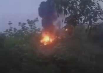Penampakan Sumur Minyak Ilegal di Batanghari yang Terbakar. Foto: Mhd/Ampar