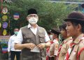Pemerintah Kota (Pemkot) Jambi mulai membagikan masker kepada/ Foto: Melli/Ampar
