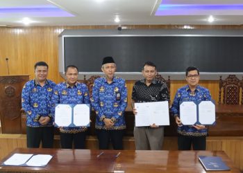 PetroChina Teken PKS Program Beasiswa dan Penanganan Stunting di Kabupaten Tanjung Jabung Barat/ (Foto: Melani)