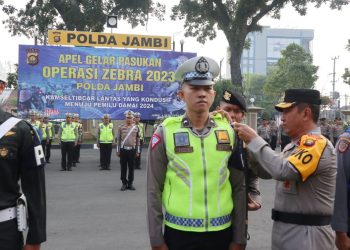 Kapolda Jambi Pimpin Apel Gelar Pasukan Operasi Zebra 2023/ Foto: Humas Polda Jambi