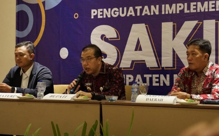 Pj Bupati Merangin Buka Bimtek SAKIP 2023 di Jakarta, Rabu 18 Oktober 2023/ ( Foto: Teguh)