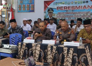 Rumah Restorative Justice Diresmikan, Staf Ahli Bupati Merangin Ikuti Secara Virtual/ Foto: Teguh